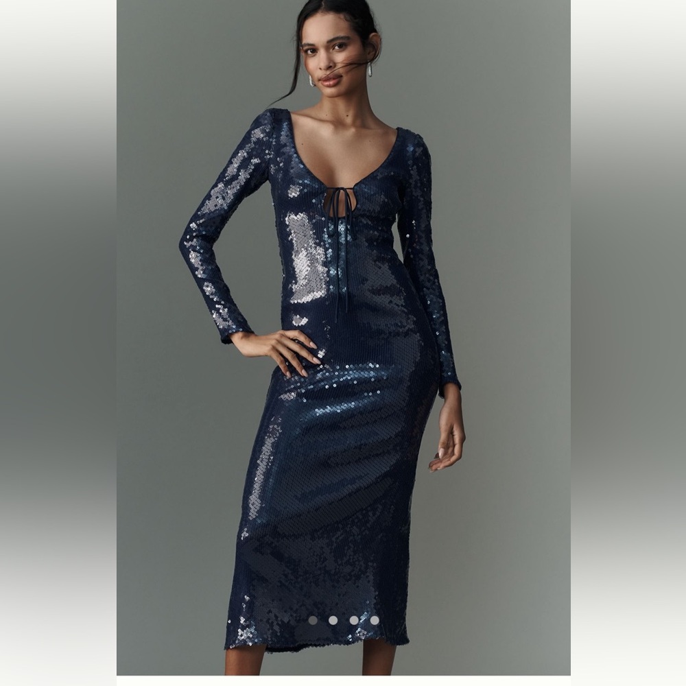 Blue Sequin Dress